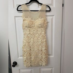 Pale Yellow Lace Dress